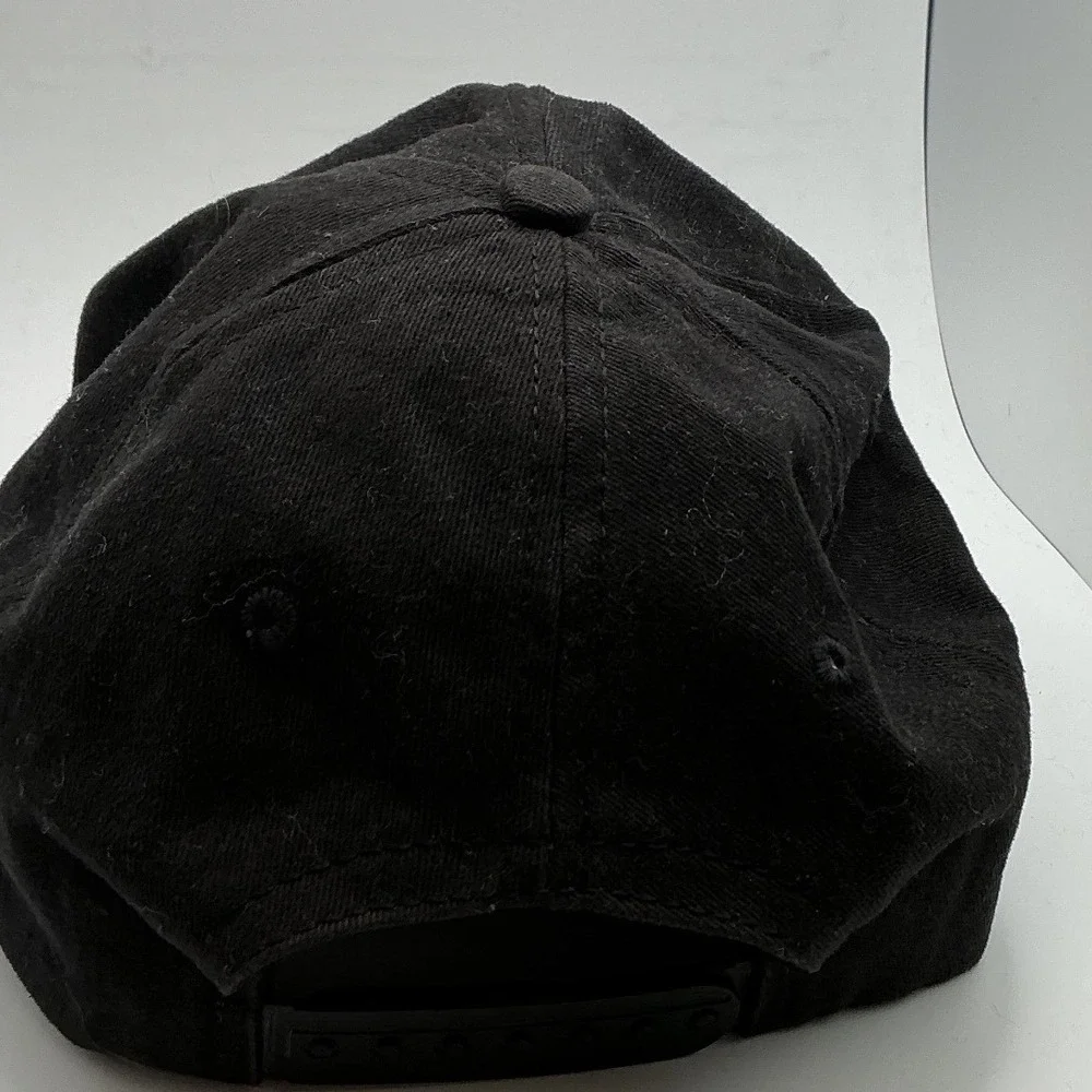 Vintage 1991 Warner Bros Taz Tasmanian Devil Snapback Hat Black Brown USA Made - Picture 3 of 7